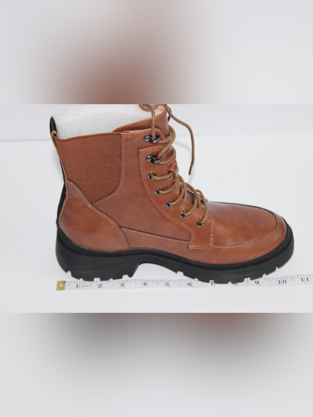 Brand New (NWOT or Box) Women’s Brown Lace-Up Combat Boots - Picture 7 of 9